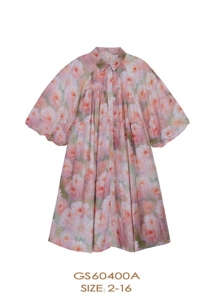 GS60400A-DRESS-Pink Floral