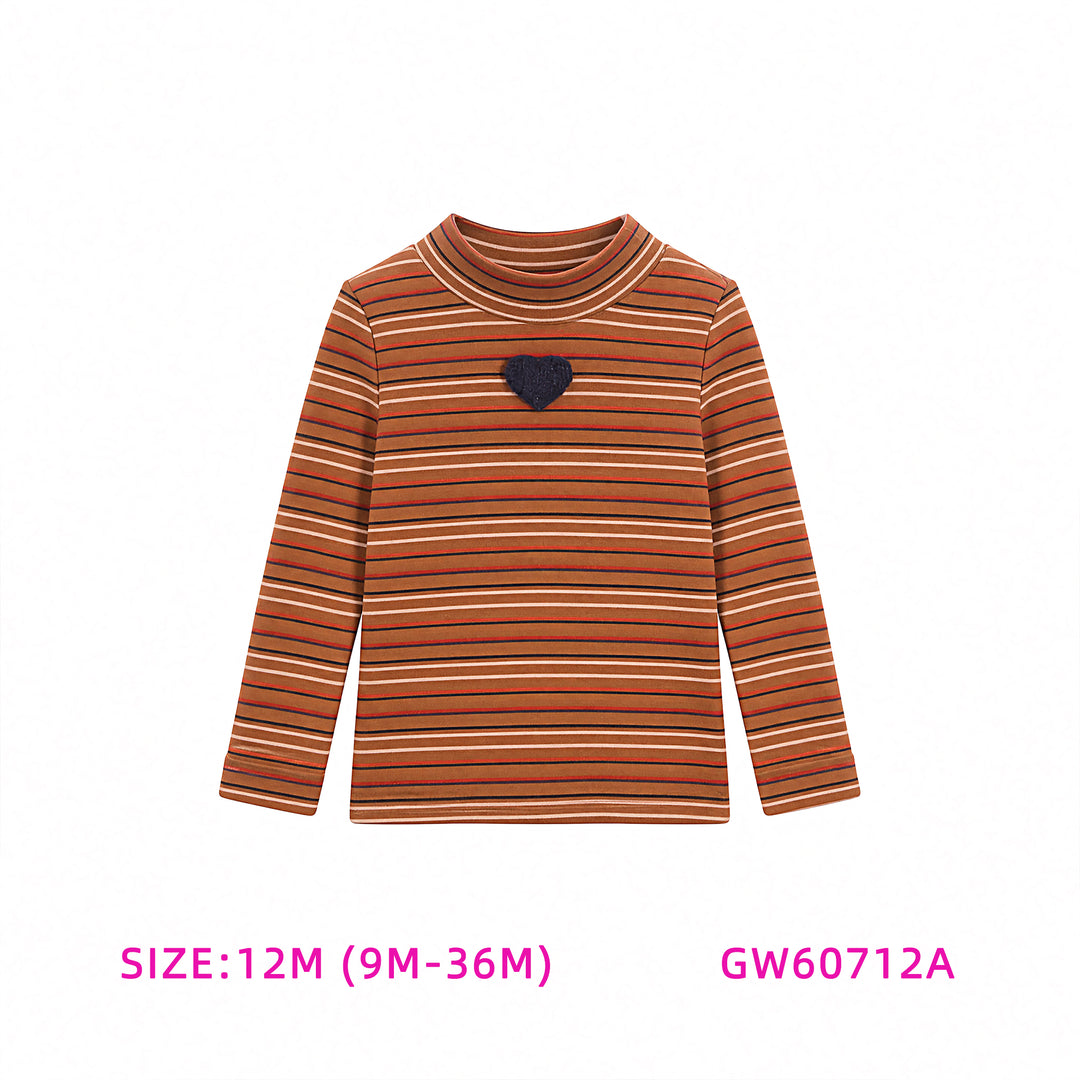 GW60712A-ORANGE STRIPED BABY SET