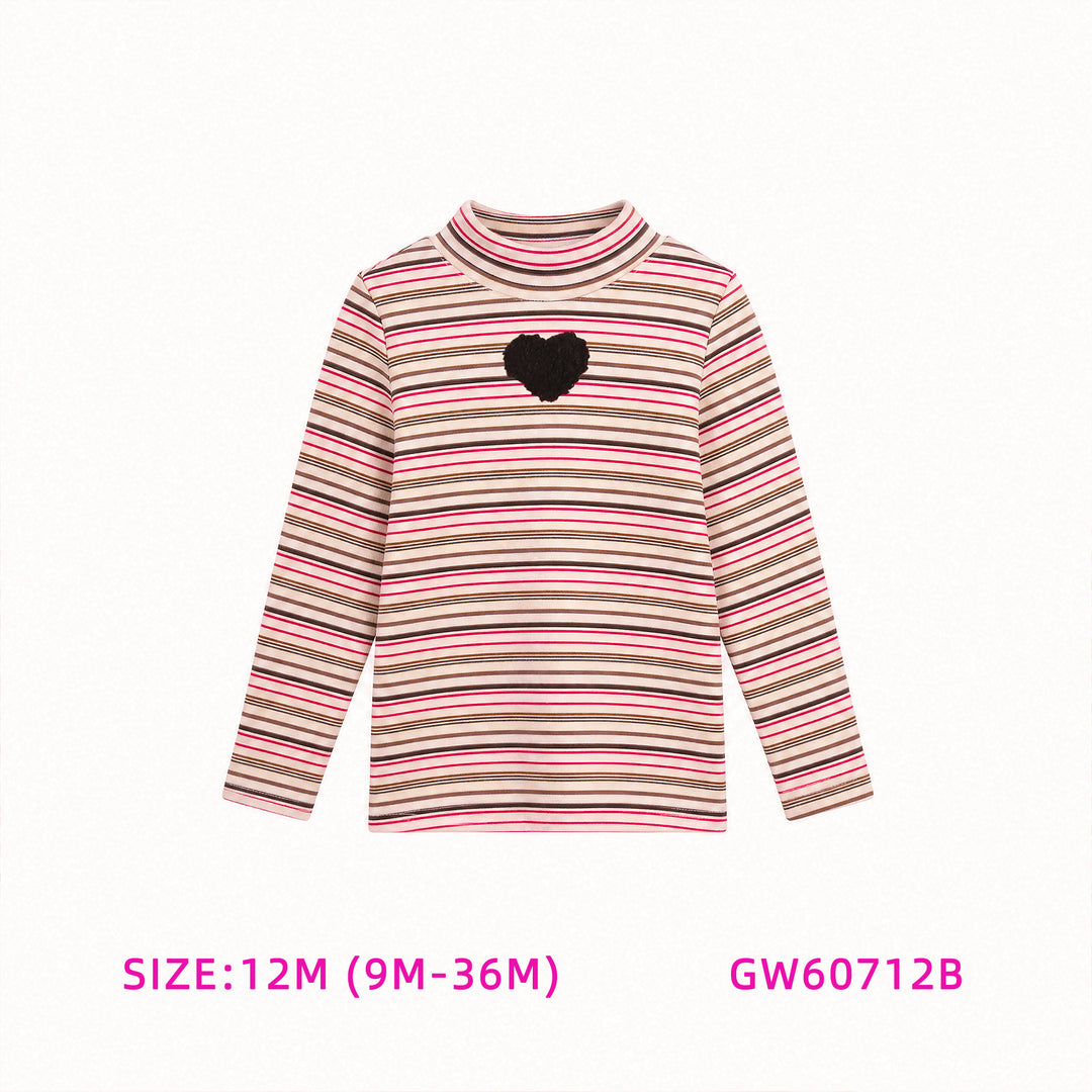 GW60712B-PINK STRIPED BABY SET