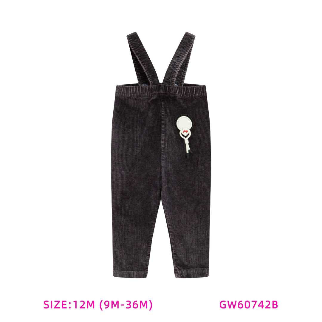 60742B-CHARCOAL CORDUROY BUILT-UP