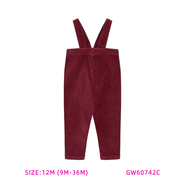 60742C-BURGUNDY CORDUROY BUILT-UP
