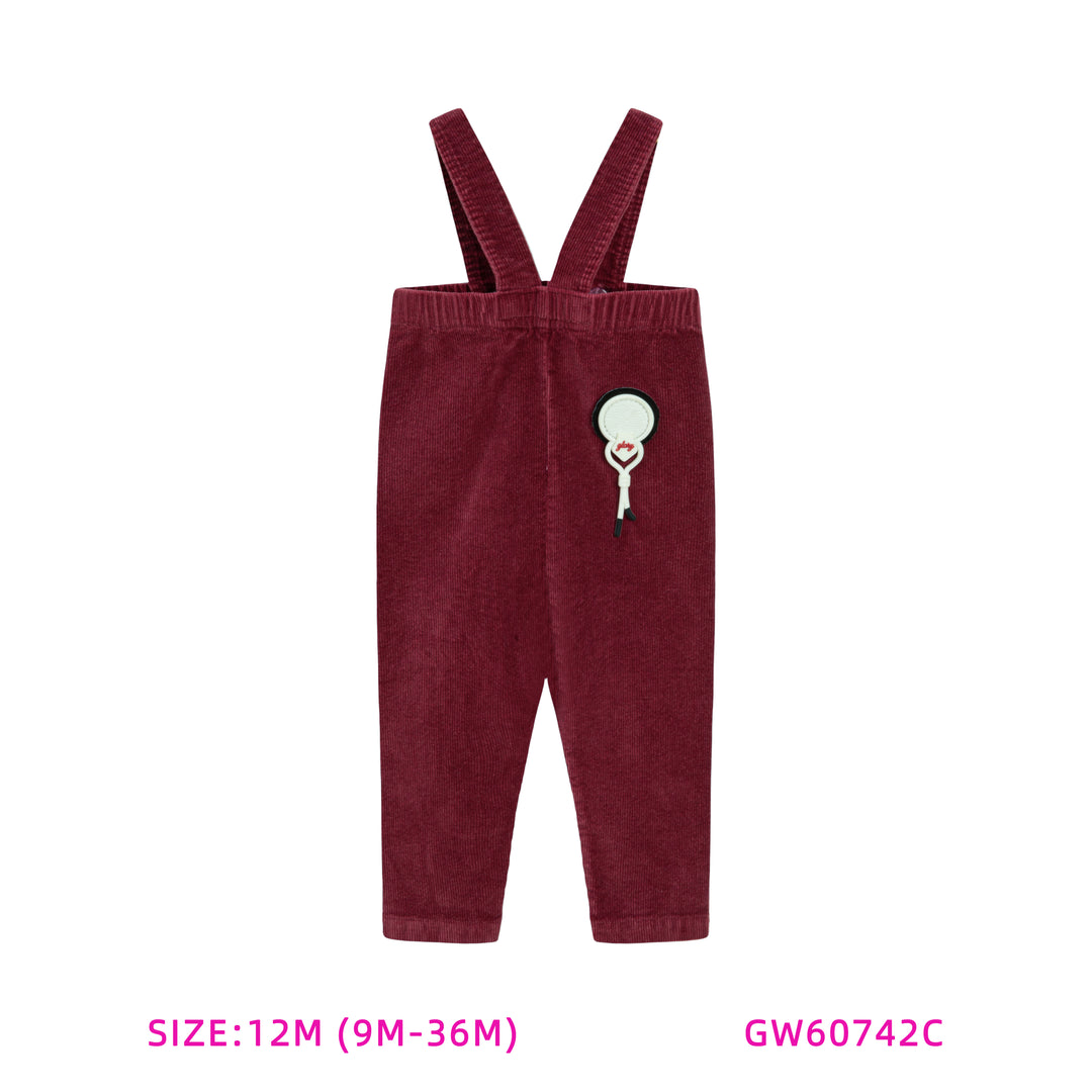 60742C-BURGUNDY CORDUROY BUILT-UP