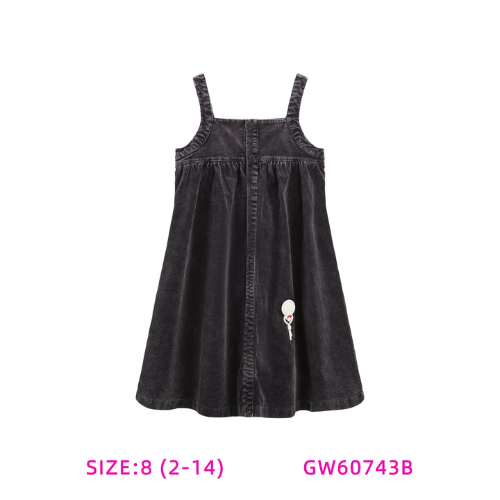60743A-BROWN CORDUROY JUMPER