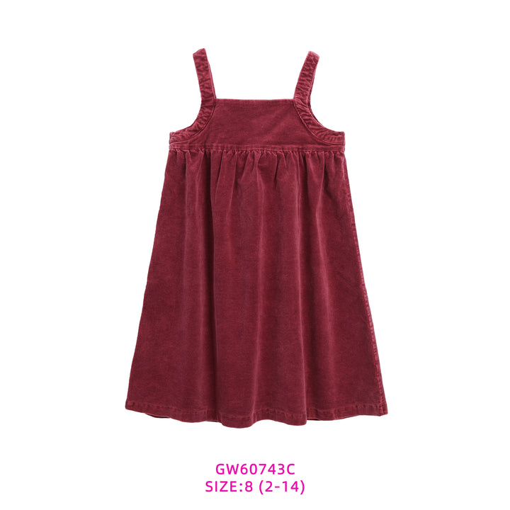 60743C-BURGUNDY CORDUROY JUMPER
