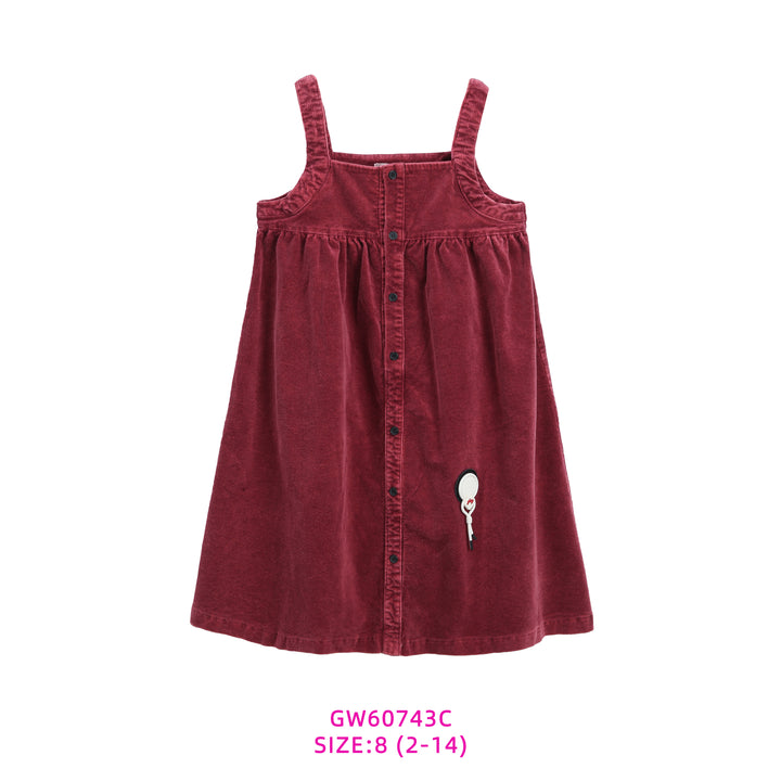 60743C-BURGUNDY CORDUROY JUMPER