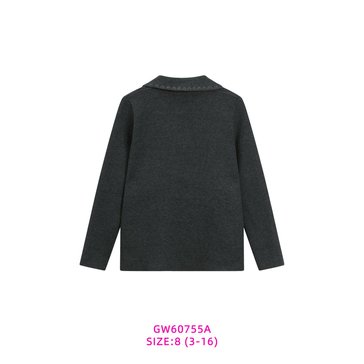 GW60755A-GREY KNIT BLAZER