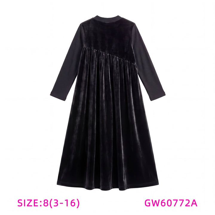 GW60772A-BLACK VELOUR SHABBOS ROBE