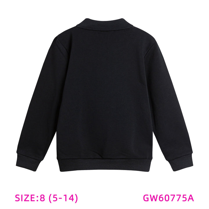 60775A-BLACK UMBRELLA SWEAT TOP