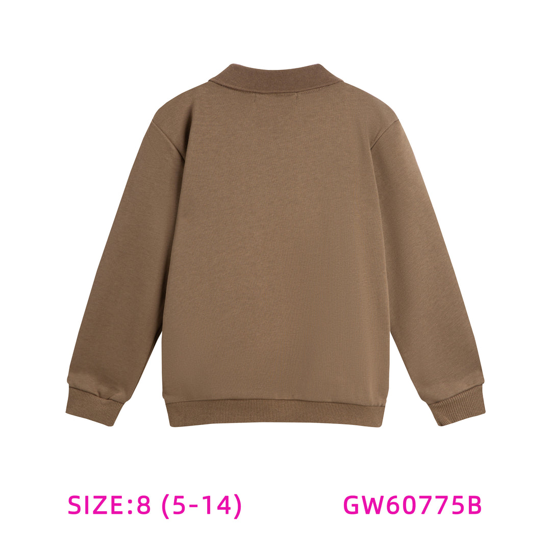 60775B-TAN UMBRELLA SWEAT TOP