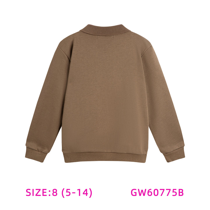 60775B-TAN UMBRELLA SWEAT TOP