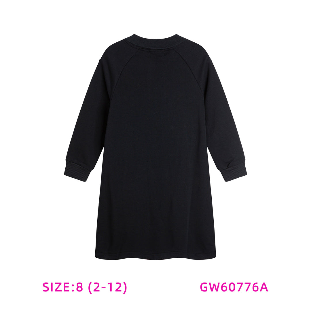 GW60776A-BLACK UMBRELLA DRESS