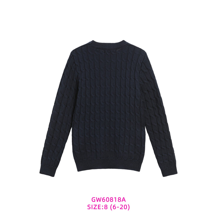 GW60818A-CABLE KNIT SWEATER