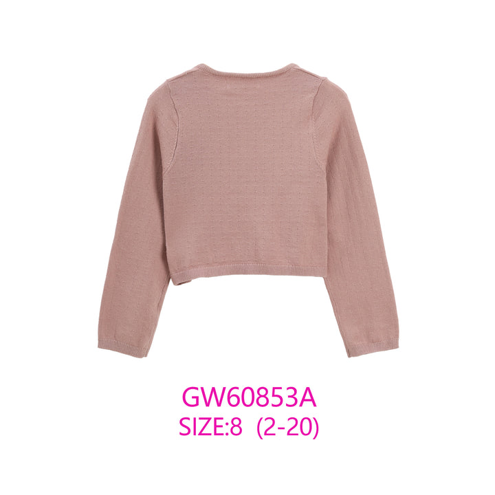 GW60853A-GIRLS KNIT CARDIGAN