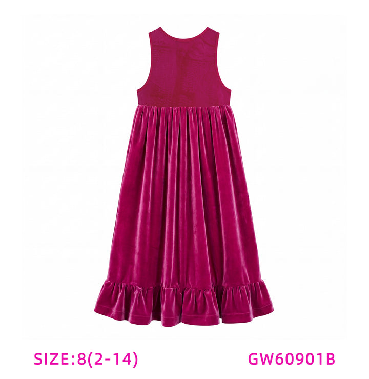 GW60901B-PINK VELOUR SHABBOS ROBE