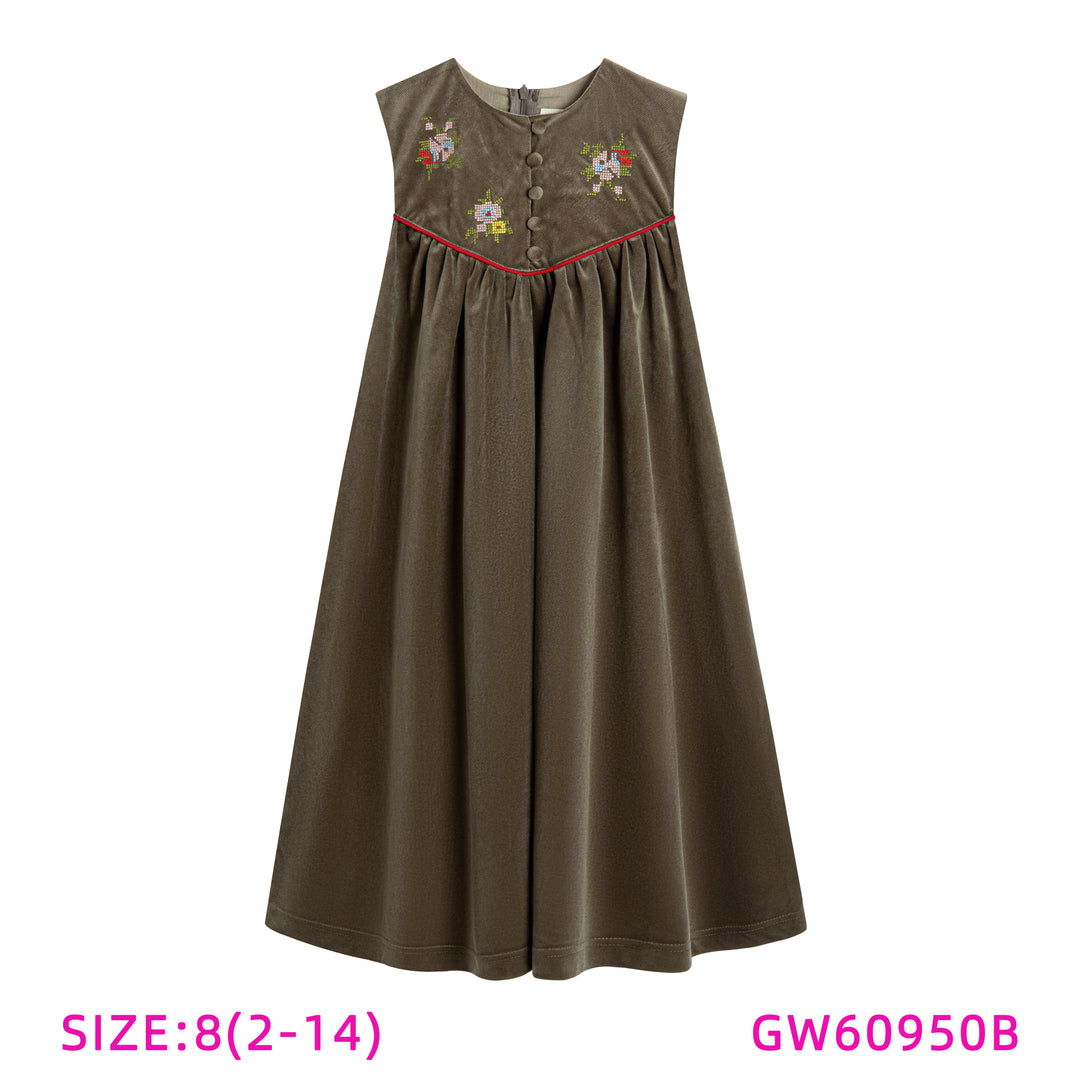 GW60950B-FLORAL APPLIQUE JUMPER