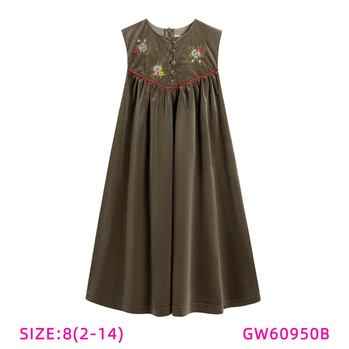 GW60950B-FLORAL APPLIQUE JUMPER