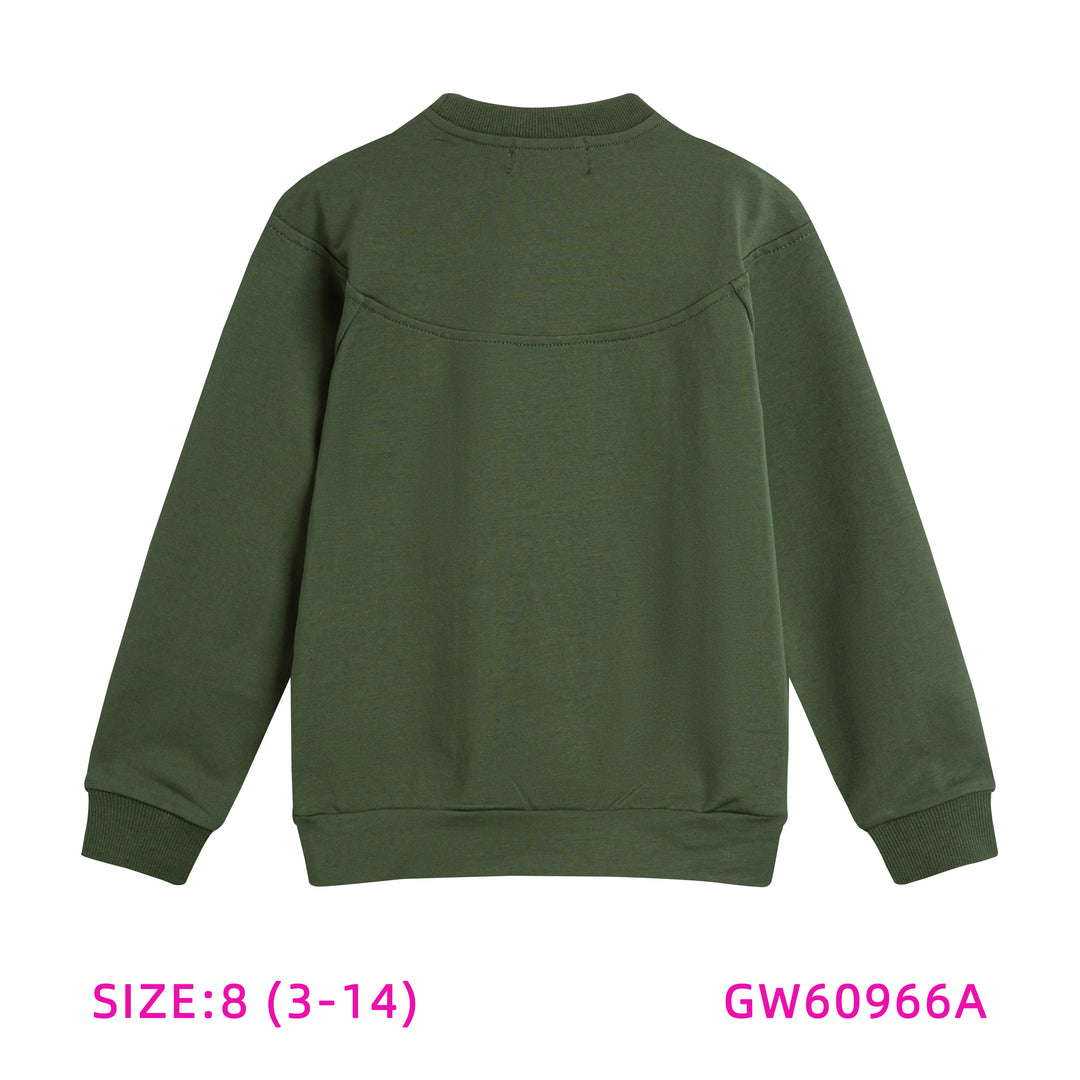60966A-GREEN POCKET TOP