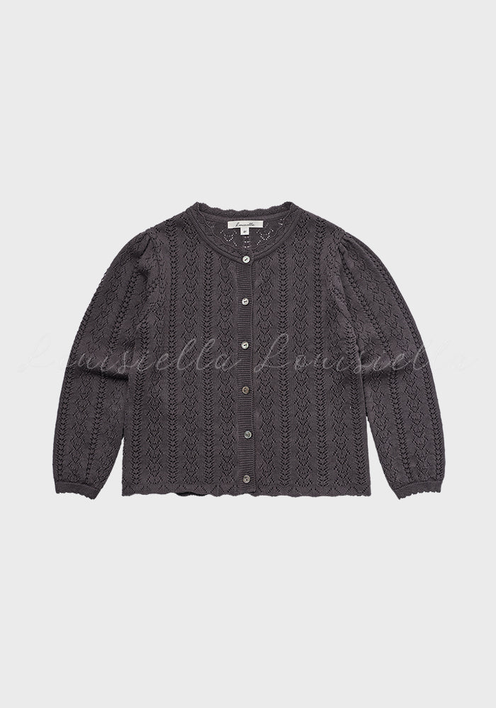 Roselia Knit Cardigan Charcoal