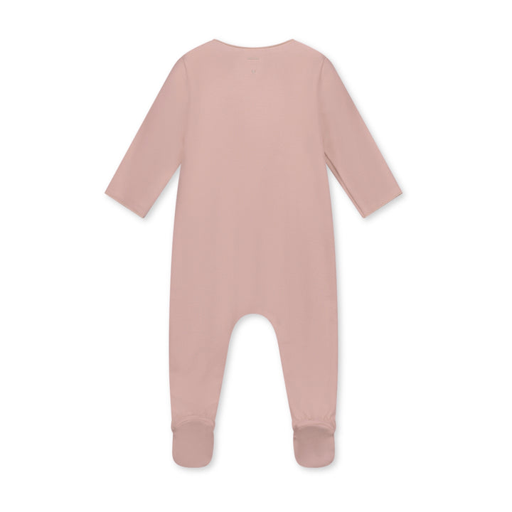 SUI033 NEWBORN SUIT WITH SNAPS FADED PINK