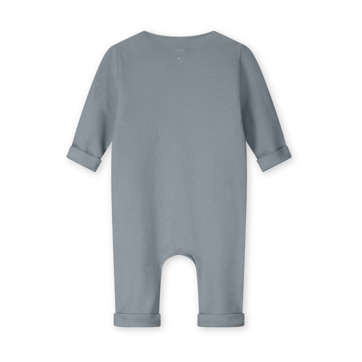 SUI066 BABY SUIT WITH SNAPS STONE GRAY