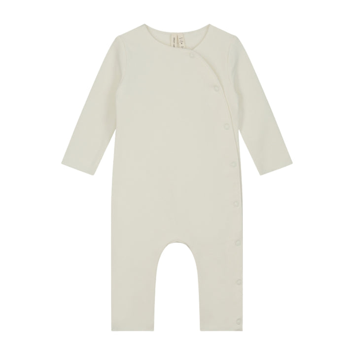SUI066 BABY SUIT WITH SNAPS CREAM