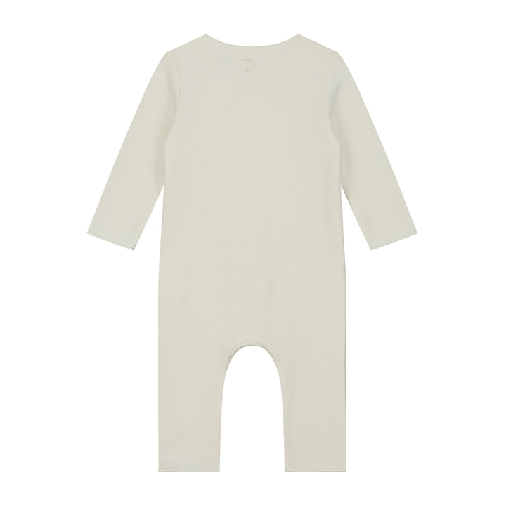 SUI066 BABY SUIT WITH SNAPS CREAM