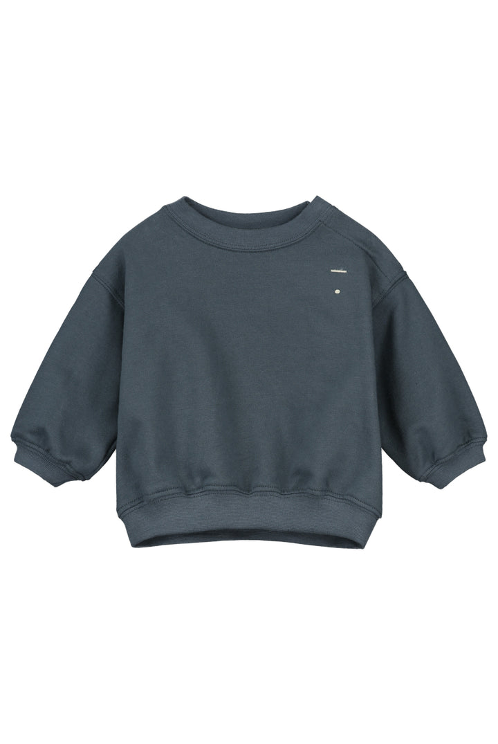 TOP163 BABY DROPPED SHOULDER SWEATER BLUE GRAY