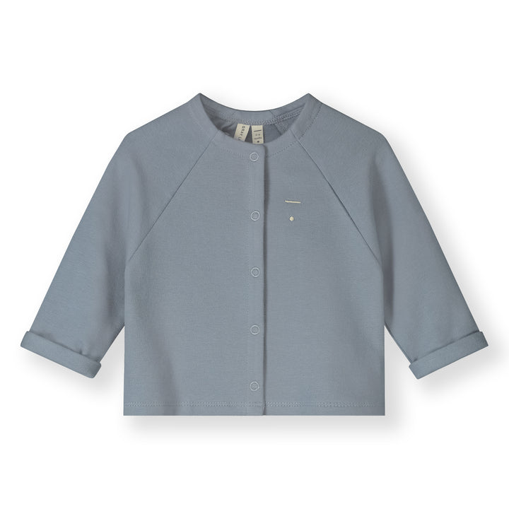 TOP170 BABY RAGLAN CARDIGAN STONE GRAY