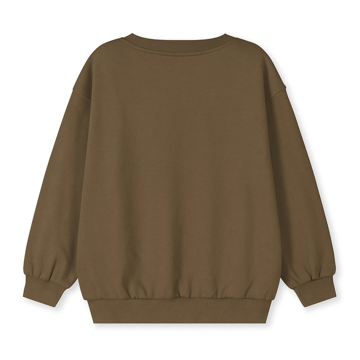 TOP172 DROPPED SHOULDER SWEATER WOODY