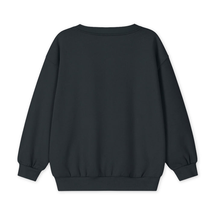 TOP172 DROPPED SHOULDER SWEATER PIRATE BLACK