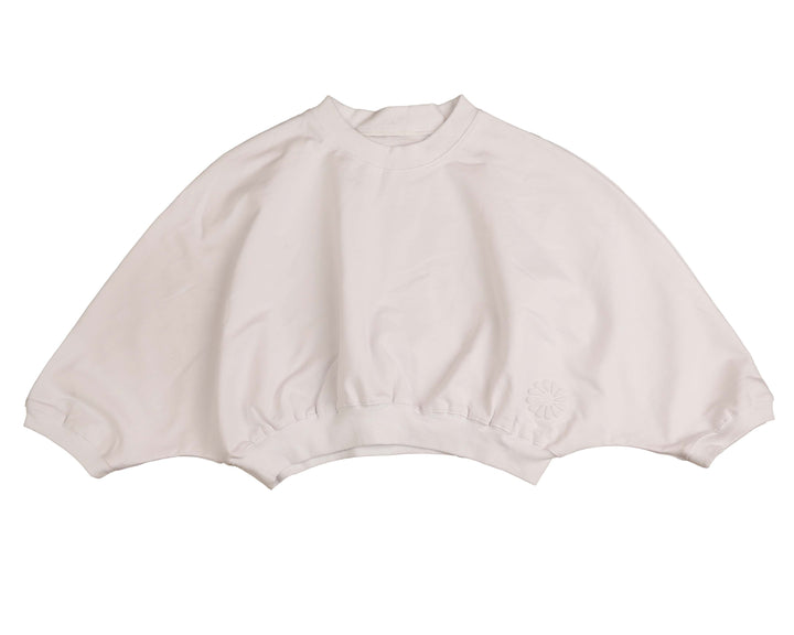 HSH656-CROPPED JERSEY SHIRT-Ivory