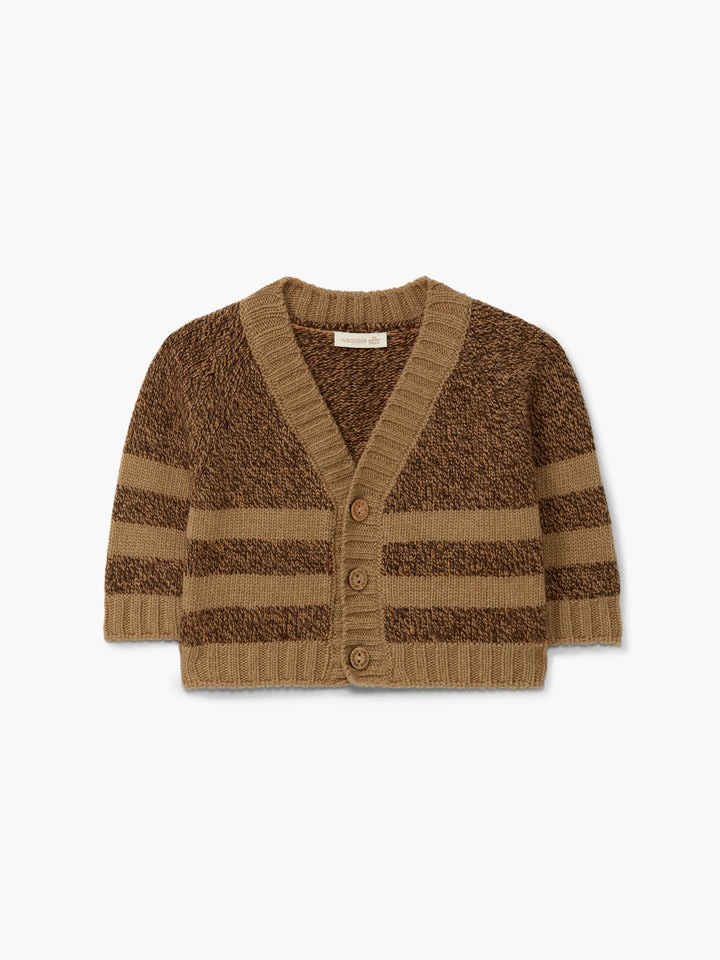 I28.08308A CARDIGAN/PANTS/BODY SET - Brown
