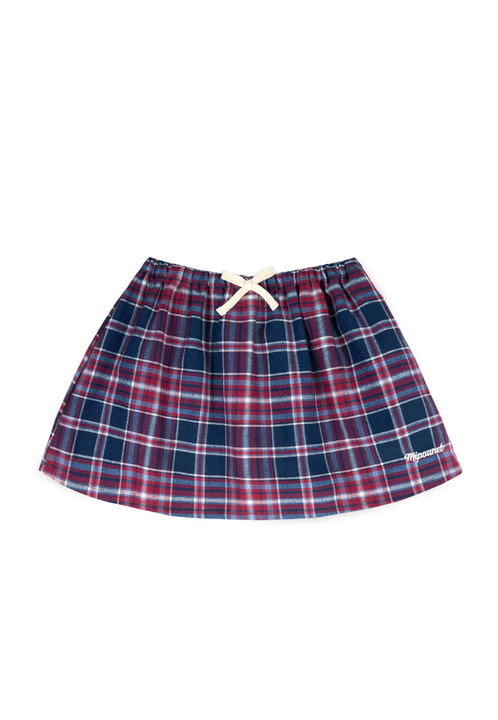 LORENA TARTAN SKIRT - CUSTOM - TWILL (RED)