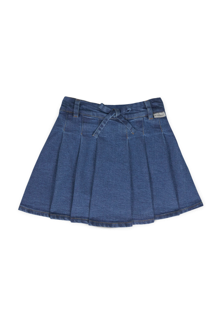 JULIETTE PLEATED SKIRT - CUSTOM - DENIM (BLUE)