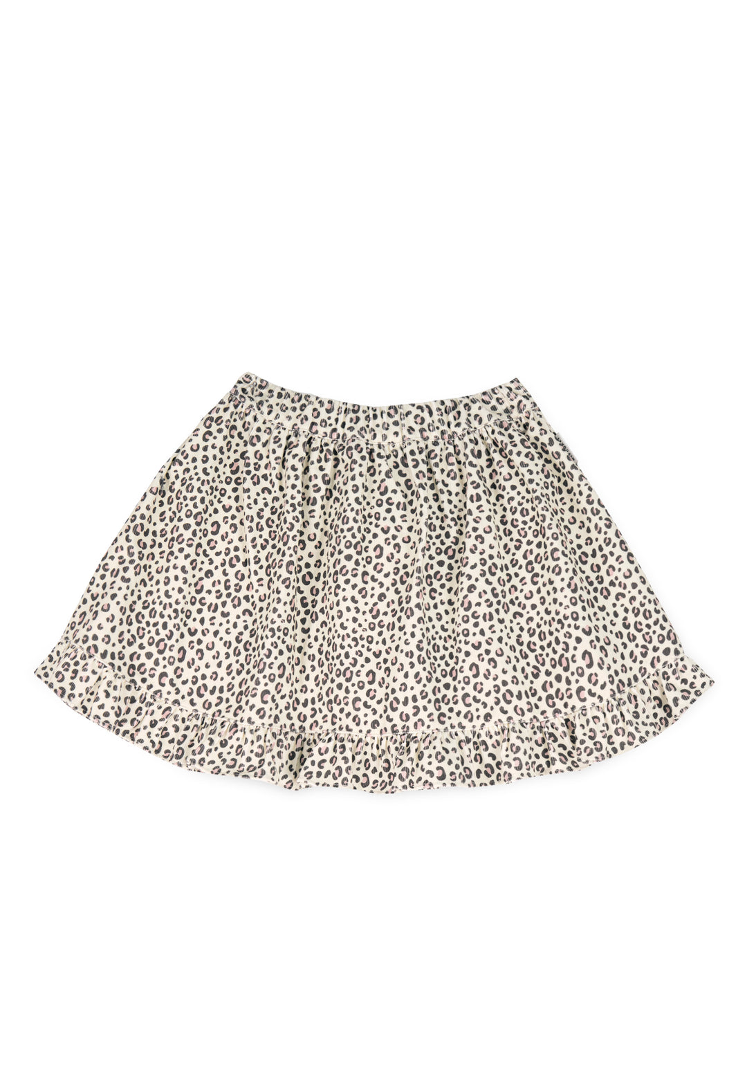 CHLOE CORDUROY SKIRT - CUSTOM - ANIMAL PRINTED CORDUROY (ECRU / MAUVE)