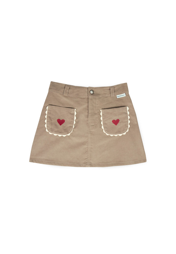 GERALDINE SKIRT - CUSTOM - CORDUROY (COCONUT)
