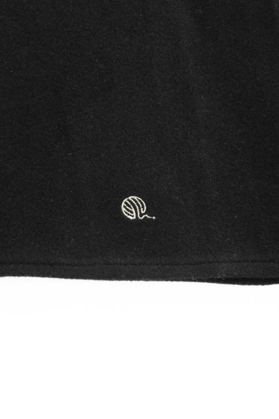 WOOL CIRCLE SKIRT-BLACK