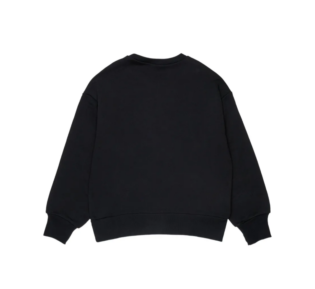 N210GQ N0154 BLACK SWEATSHIRT WITH I HEART N21 AROUND COLLAR