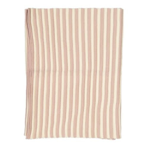 Spool knit blanket Blush/Ecru