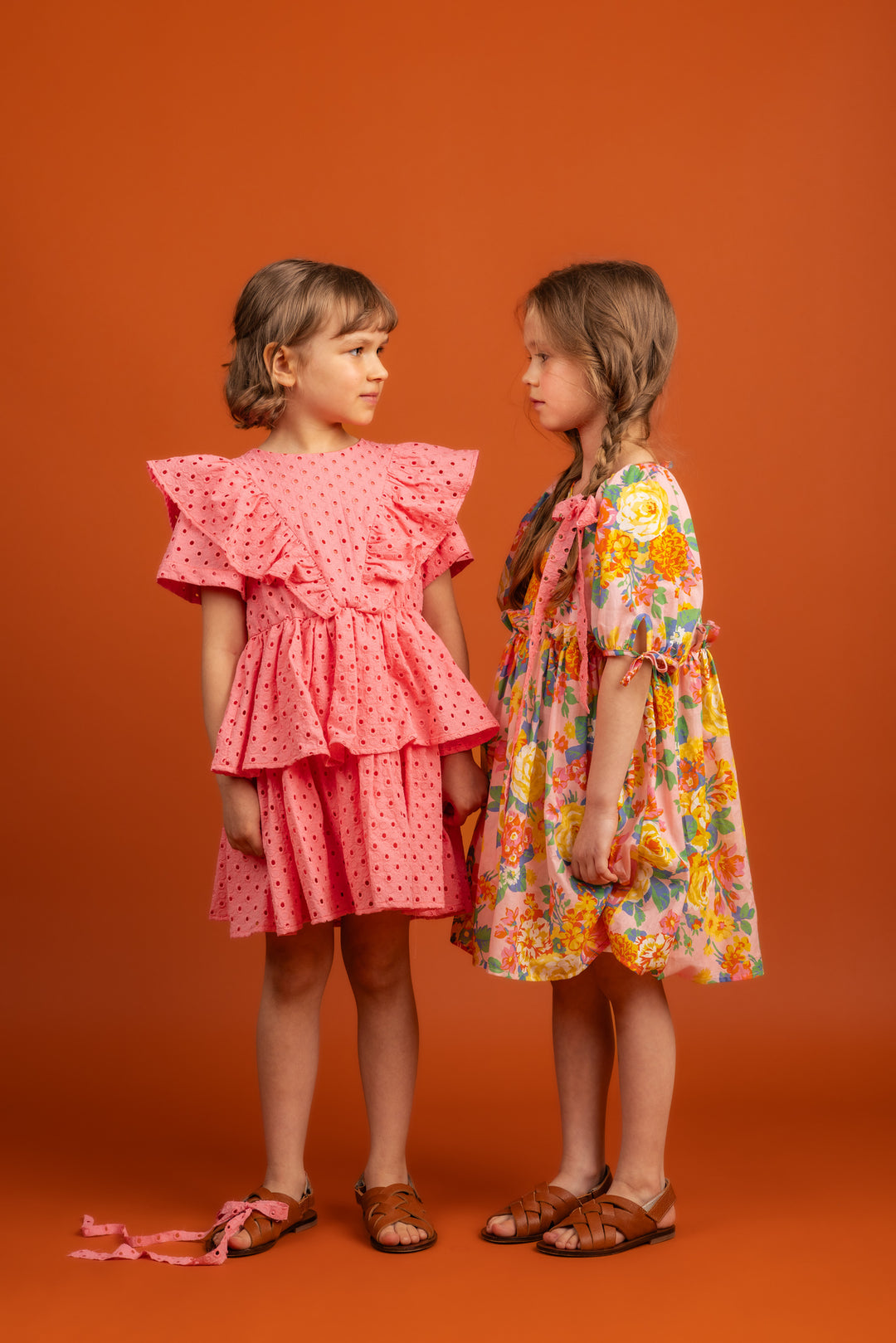 Special Edition Sadie Dress Cotton Longer Length-Pink