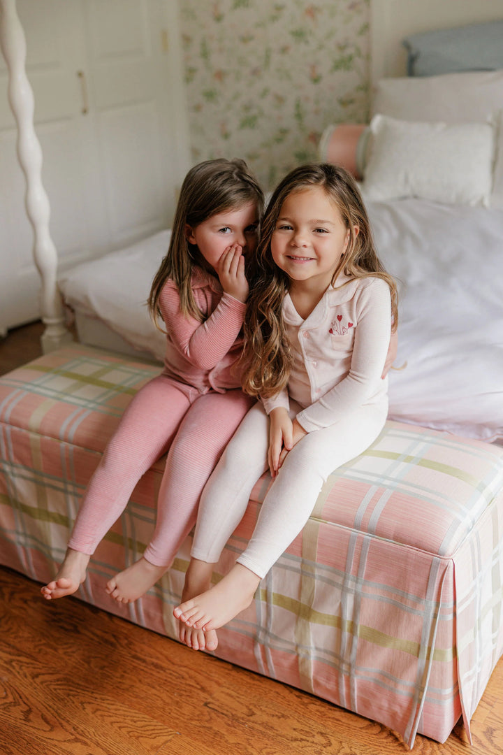 AW26-0032-PJ Stripe Collection Pajamas  - Pink