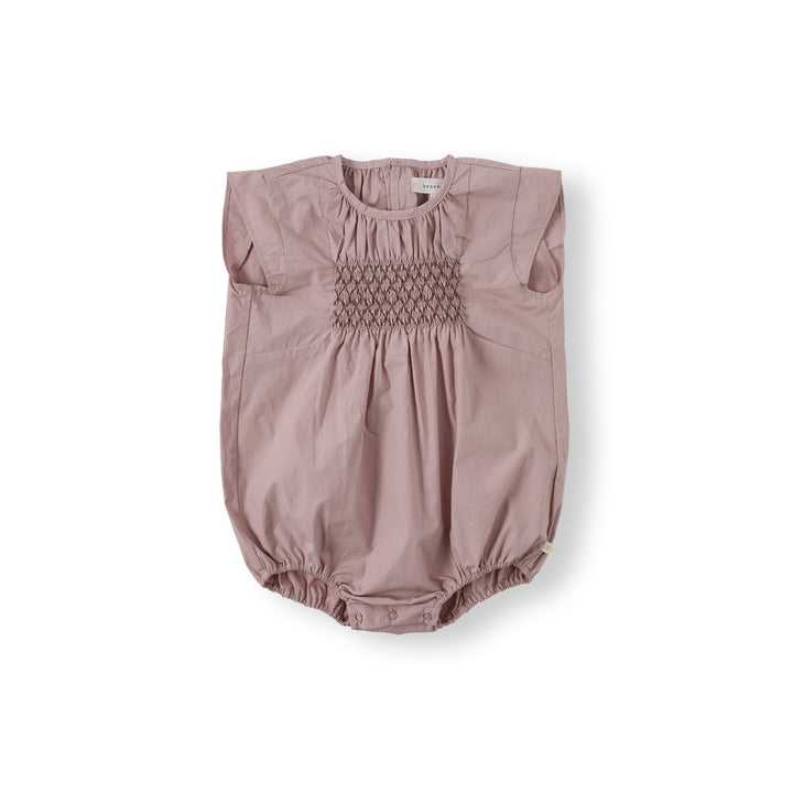 BNC26MRP03 ELIN SMOCKING ROMPER - INDI PINK
