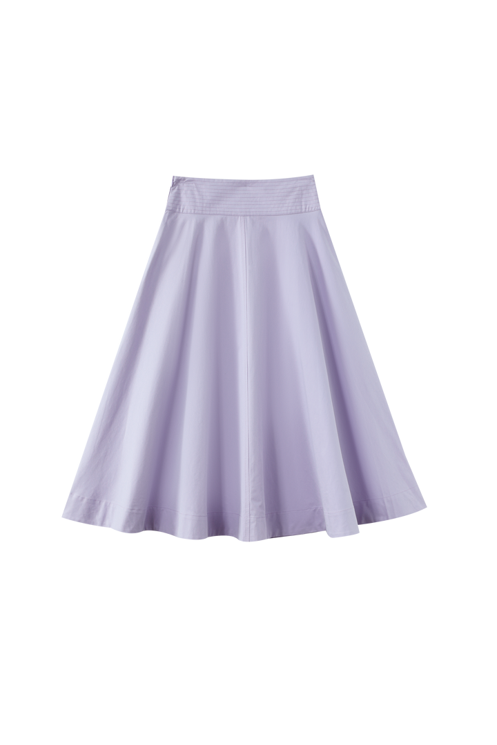 YOKE CIRCLE SKIRT-LAVENDER