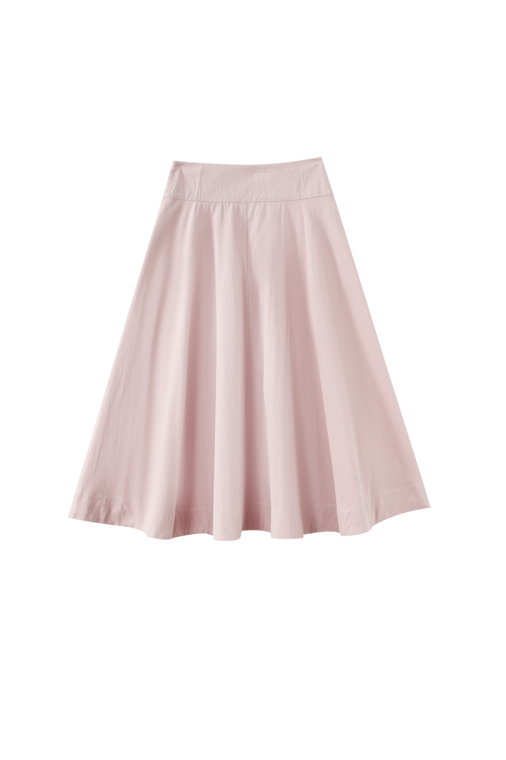 YOKE CIRCLE SKIRT-SHERBET