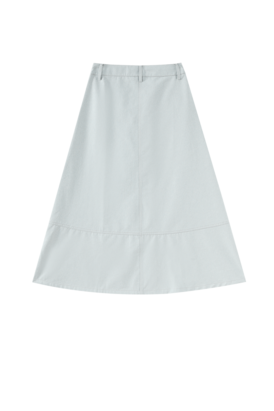 A-LINE SKIRT WITH POCKETS-BLUE