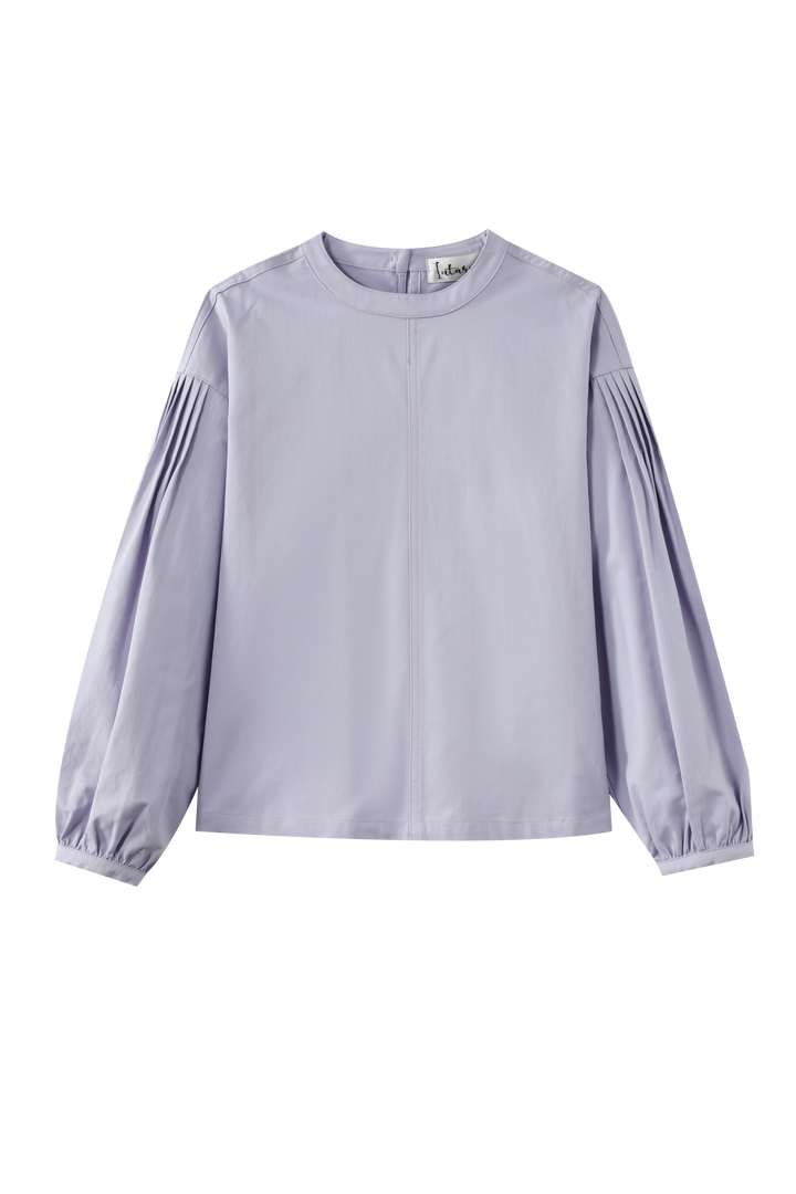 DROP SHOULDER BLOUSE-LAVENDER