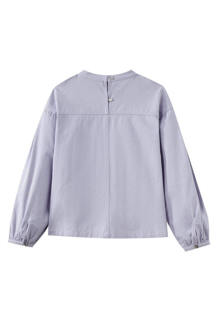 DROP SHOULDER BLOUSE-LAVENDER