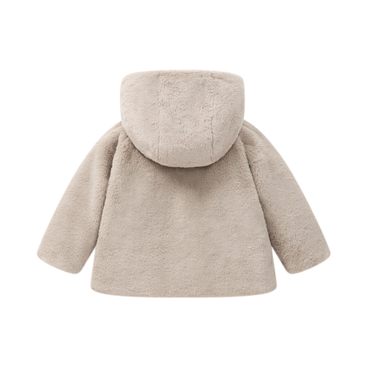 J-2540 Baby Fur Coat - Mocha