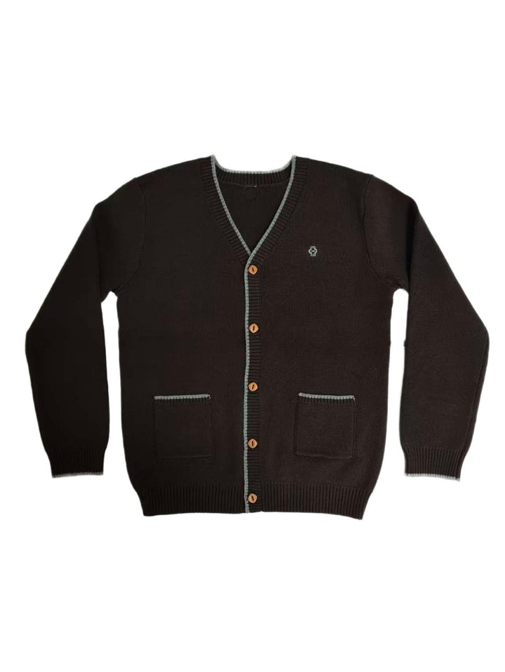 J408 Leo Cardigan - Brown