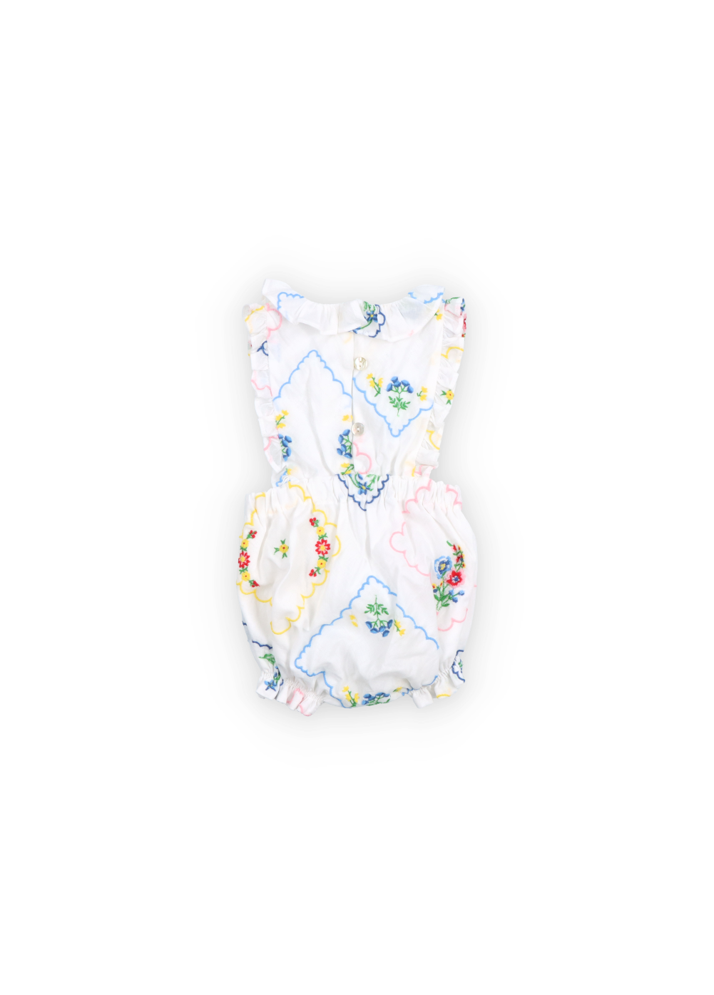Jacinthe Baby Romper -Multicolor Embroidery